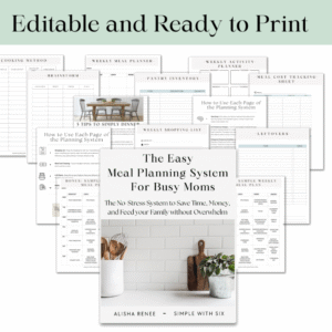 Easy Meal Planning System for Busy Moms
