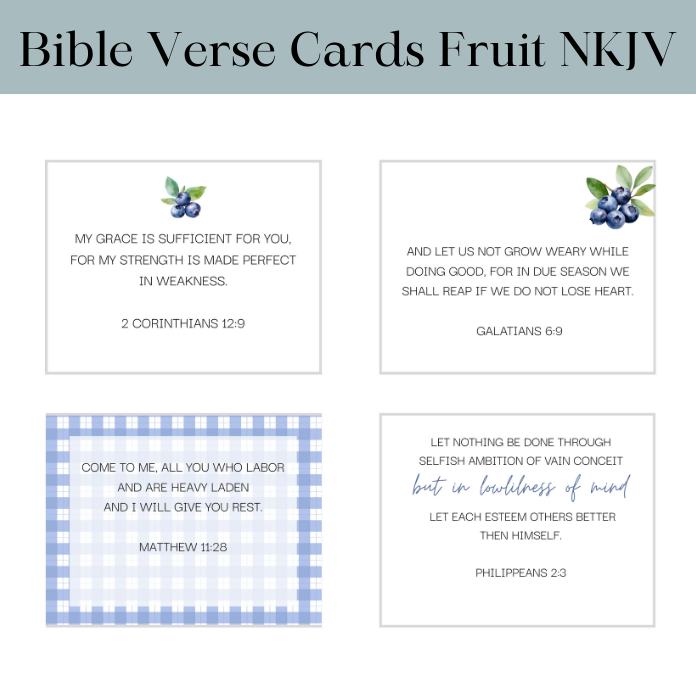 Bible Verse Cards NKJV Fruit - Image 4
