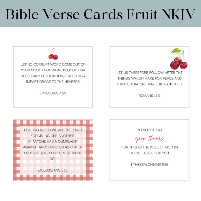 Bible Verse Cards NKJV Fruit - Image 5