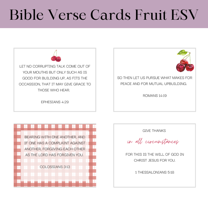 Printable Bible Verse Cards ESV Fruit - Image 5