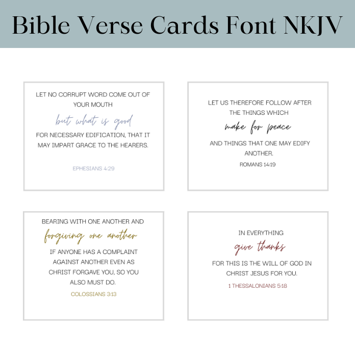 Bible Verse Cards NKJV Font Only - Image 4
