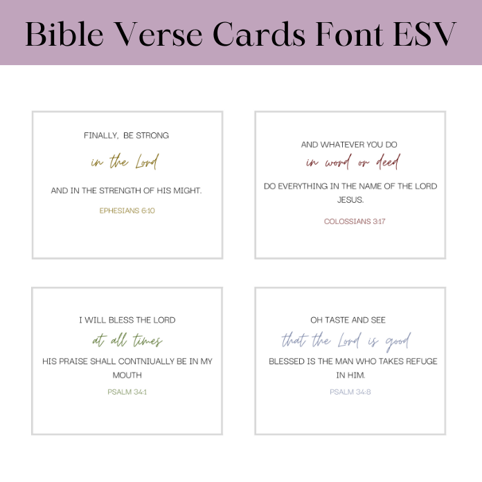 Bible Verse Cards ESV Font Only - Image 5