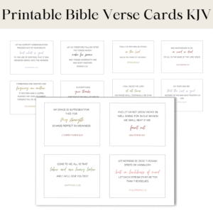 Printable Bible Verse Cards KJV Font Printable Bible Verse Cards Font Only KJV Printable Scripture Cards